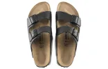 Birkenstock Arizona Birko Flor Narrow Fit Sandals 'Black' 0051193 sold by KicksCrew