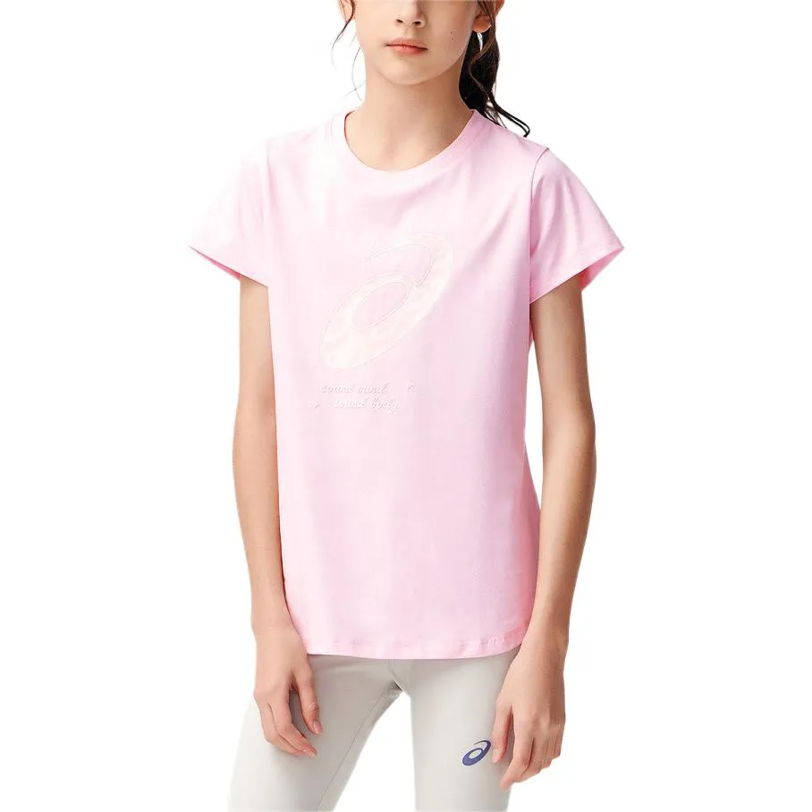 (GS) ASICS Logo T-Shirt 'Pink' 332241174027-0620 sold by KicksCrew product image thumbnail 3