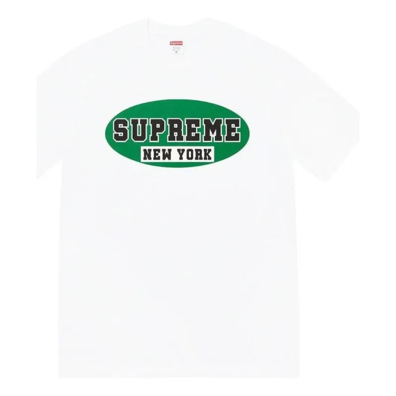Supreme New York T-Shirt 'White Green' SUP-SS23-009 sold by KicksCrew
