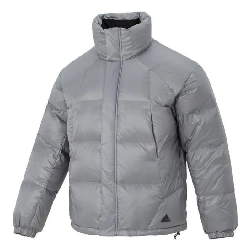 Adidas Puff Down Jacket 'Grey' IL8928 sold by KicksCrew