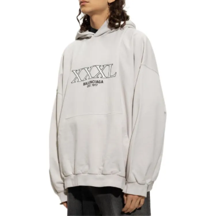 Balenciaga XXXL Oversized Popover Hoodie 'Off White' 713677TNVD99784 sold by KicksCrew product image thumbnail 4