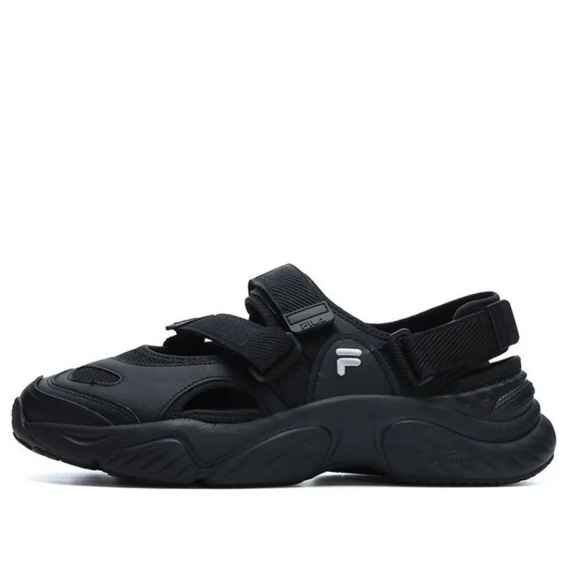 FILA FUSION Conch Sandals 'Black' T12M321401FBK sold by KicksCrew