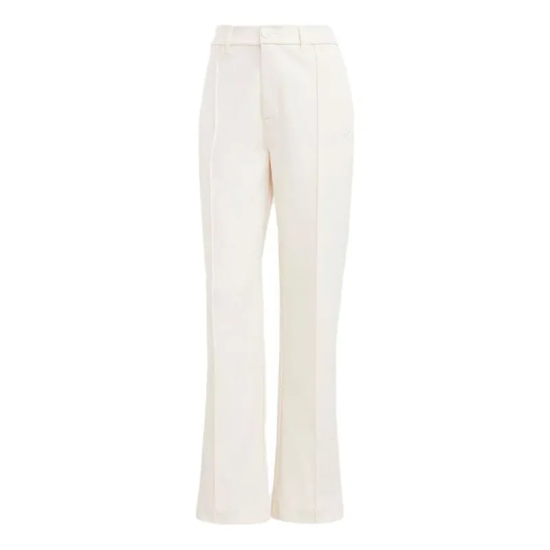 (WMNS) adidas Blue Version Club High-Waisted Pants 'Chalk White' IB5800 sold by KicksCrew