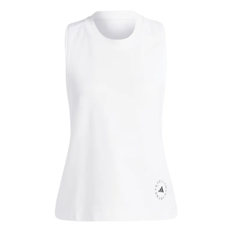 (WMNS) adidas by Stella McCartney Logo Tank Top 'White' IB6858 sold by KicksCrew
