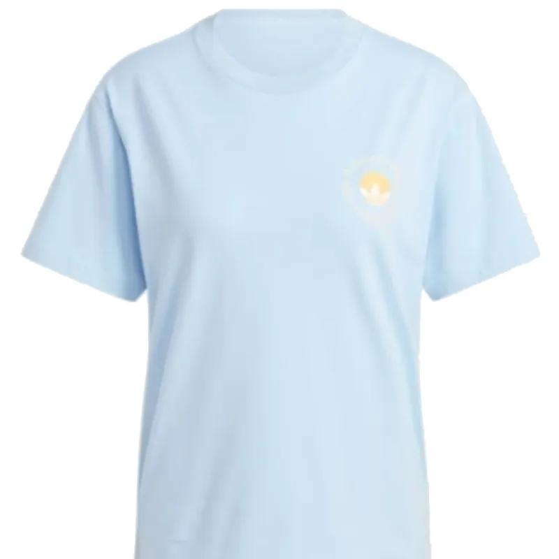 (WMNS) adidas Graphic T-Shit Asia Sizing 'Blue' IT9831 sold by KicksCrew