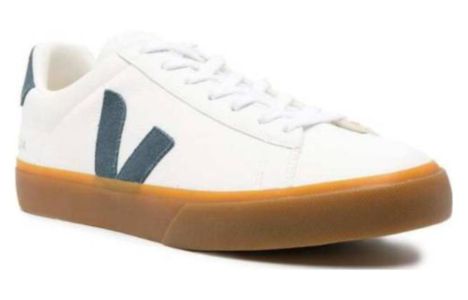 Veja Campo Chromefree Lace-Up Sneakers 'White Dark Blue' CP0503318 sold by KicksCrew