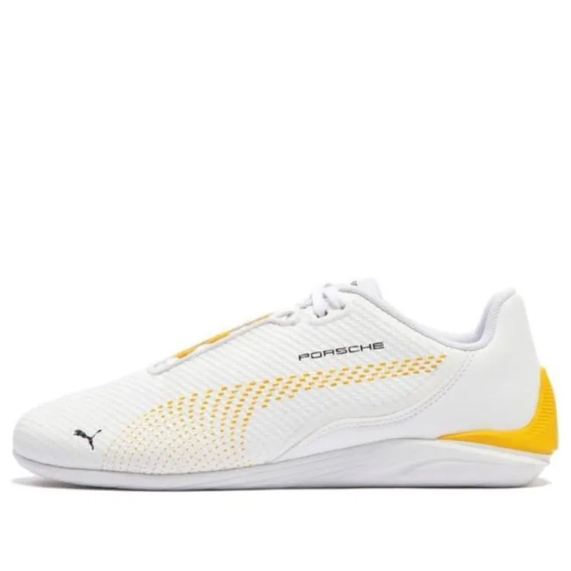 PUMA Porsche Legacy Drift Cat Decima Driving Shoes 'White yellow' 308257-02 sold by KicksCrew