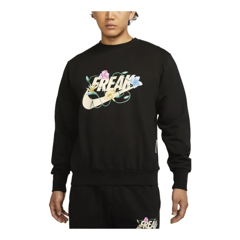 Nike Giannis Standard Issue Graphic Basketball Crew 'Black' FJ9557-010 sold by KicksCrew