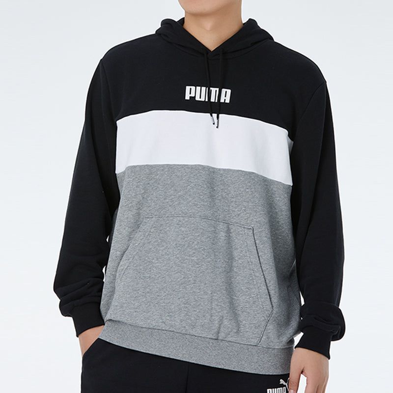Puma Double Down Hoodie 'Grey Black White' 587155-01 sold by KicksCrew product image thumbnail 3