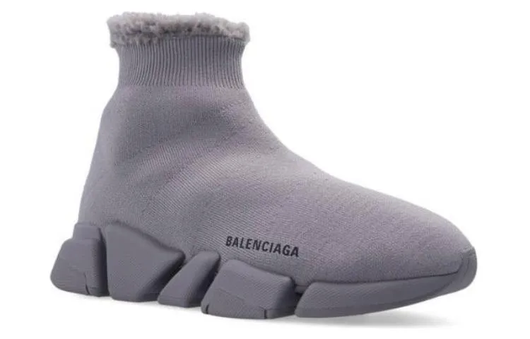 (WMNS) Balenciaga Speed 2.0 Sneakers 'Grey Recycled Knit' 669789W2DI31503 sold by KicksCrew product image thumbnail 2