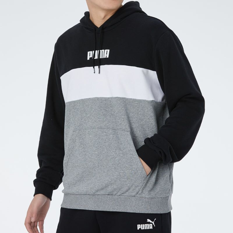 Puma Double Down Hoodie 'Grey Black White' 587155-01 sold by KicksCrew product image thumbnail 5