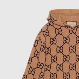 Gucci GG Wool Hooded Sweatshirt 'Camel Ebony' 770582-XKDSL-2667 sold by KicksCrew