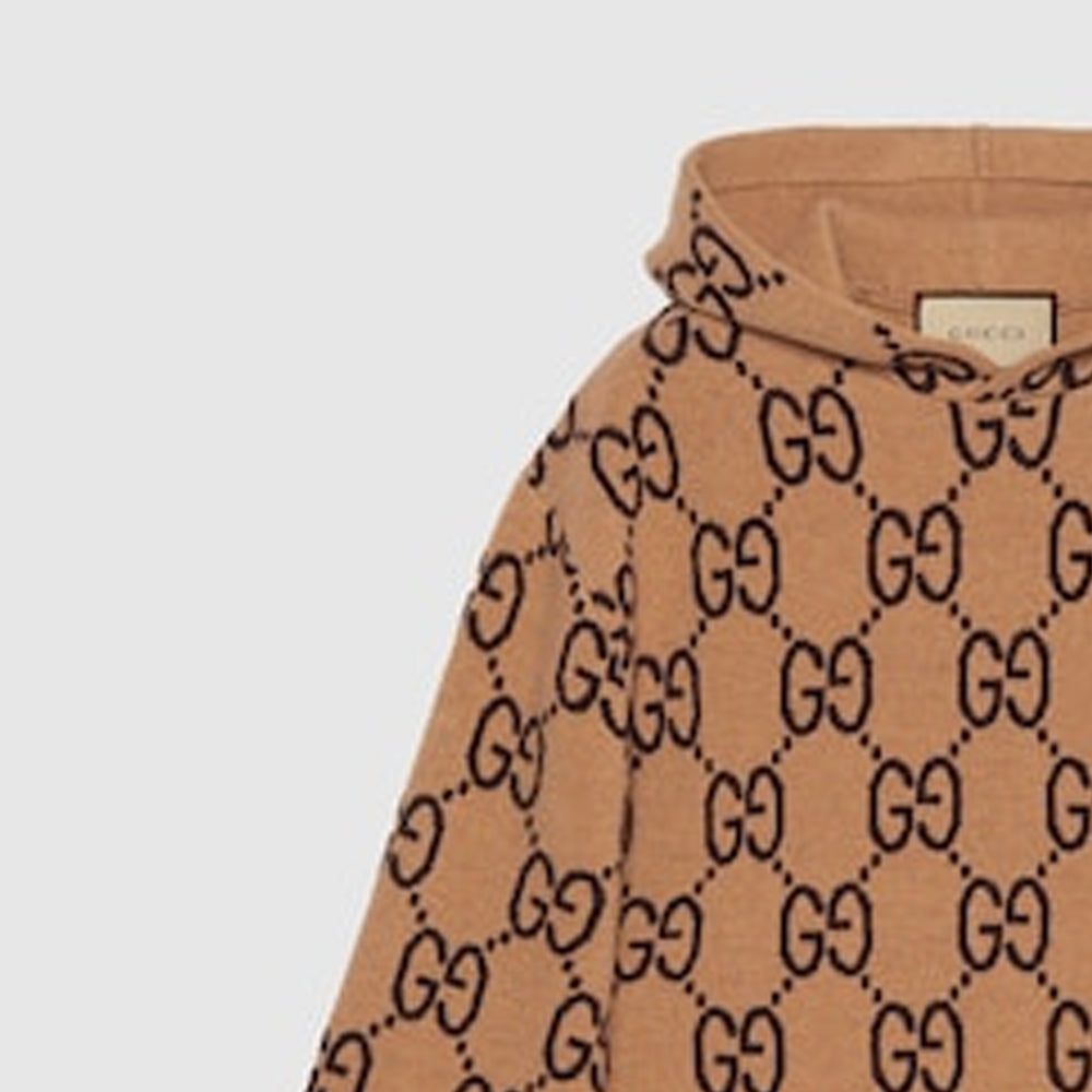 Gucci GG Wool Hooded Sweatshirt 'Camel Ebony' 770582-XKDSL-2667 sold by KicksCrew product image thumbnail 4