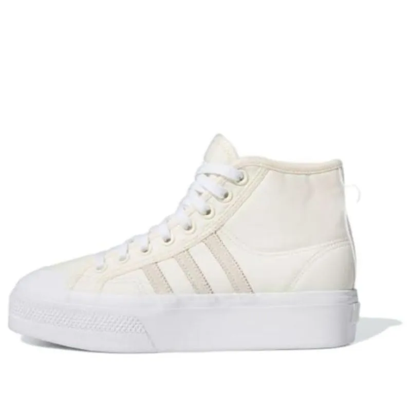 (WMNS) adidas Nizza Platform Mid 'Wonder White' IG5065 sold by KicksCrew