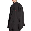 Balenciaga 3B Sports Icon Zip-Up Tracksuit Shirt 'Black Red' 720158TKO481000 sold by KicksCrew