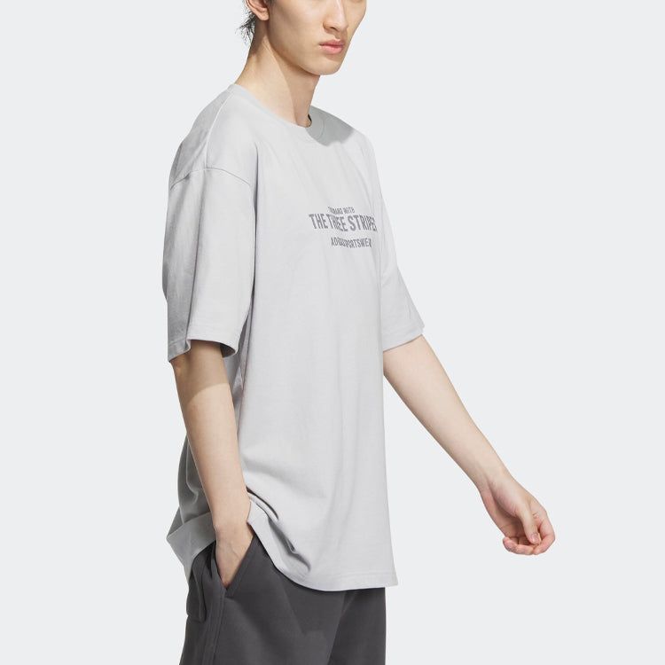 Adidas Verbiage T-Shirts 'Grey' IP3930 sold by KicksCrew product image thumbnail 4
