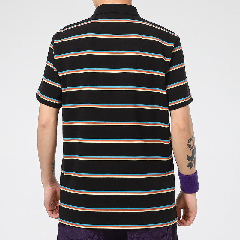 PUMA Downtown Stripe Polo Tee Shirt 'Black' 599781-01 sold by KicksCrew product image thumbnail 5