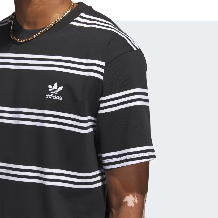 adidas Originals Engineered 3-stripes Tee 'Black White' IL4703 sold by KicksCrew product image thumbnail 2