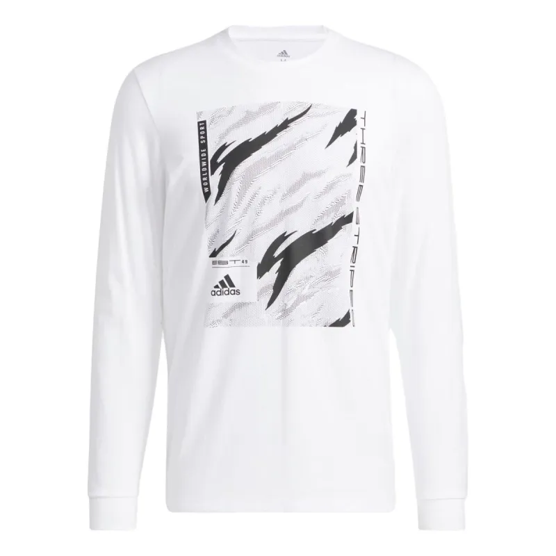 adidas Long-Sleeve Cotton T-Shirt 'Camo Linear' HE4788 sold by KicksCrew