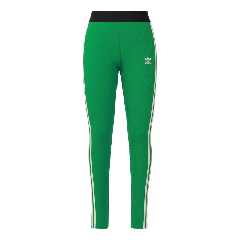 (WMNS) adidas Adicolor 70s Knit Leggings 'Green' IK7847 sold by KicksCrew
