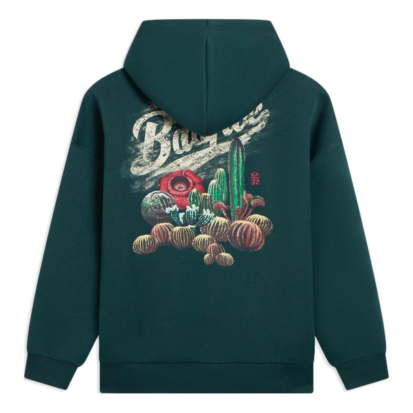 Li-Ning BadFive Graphic Hoodie 'Forest Green' AWDS657-5 sold by KicksCrew