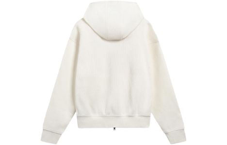 (WMNS) Li-Ning Basic Logo Hooded Jacket 'Beige' AWDT022-1 sold by KicksCrew