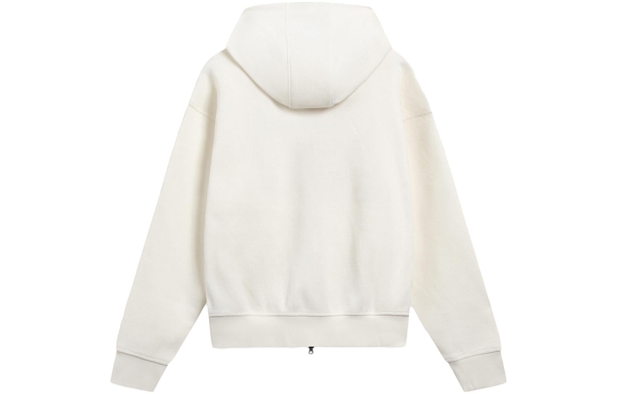 (WMNS) Li-Ning Basic Logo Hooded Jacket 'Beige' AWDT022-1 sold by KicksCrew product image thumbnail 2
