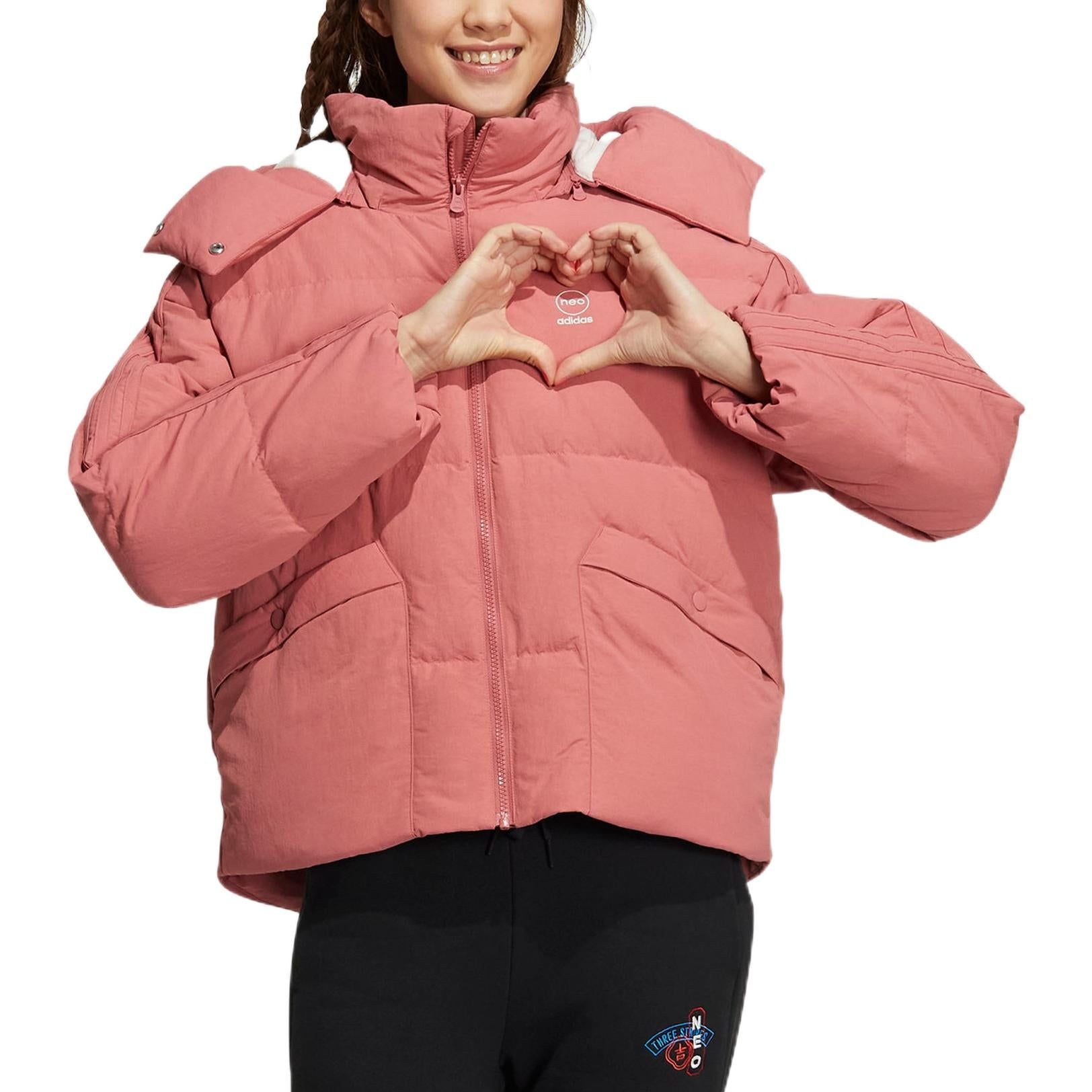 (WMNS) Adidas Neo Vibe Down Jackets 'Pink' HN2458 sold by KicksCrew product image thumbnail 2