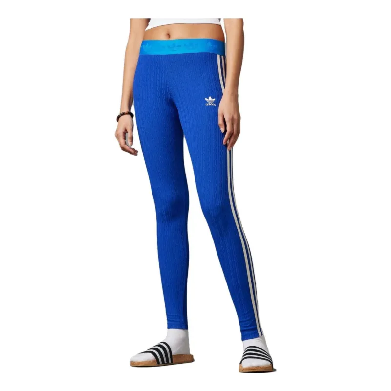 (WMNS) adidas Adicolor 70s Knit Leggings 'Blue' IK7849 sold by KicksCrew