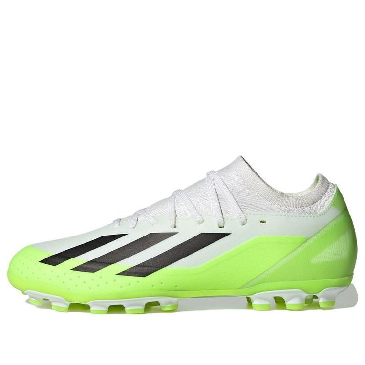 Adidas Crazyflight X 3 Artificial Grass Boots 'White Black Solar Green' IG7651 sold by KicksCrew