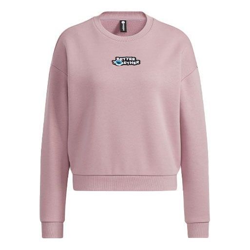 (WMNS) Adidas Neo SS 3-Stripes Sweatshirts 'Pink' HD7284 sold by KicksCrew