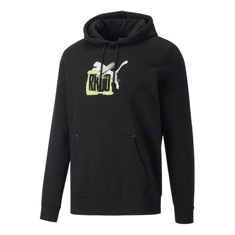 Puma Logo RKDO Hoodie 'Black' 535893-01 sold by KicksCrew