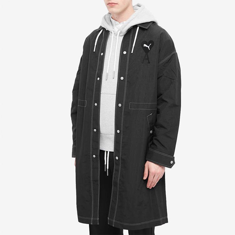 Puma X AMI Light Nylon Jacket 'Black' 534064-01 sold by KicksCrew product image thumbnail 4