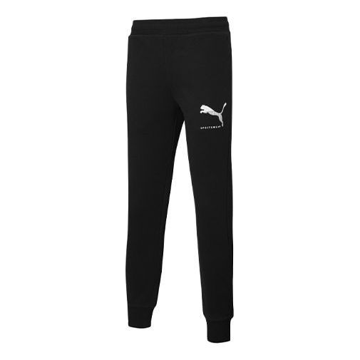 Puma Classics Track Pants 'Black White' 586544-51 sold by KicksCrew