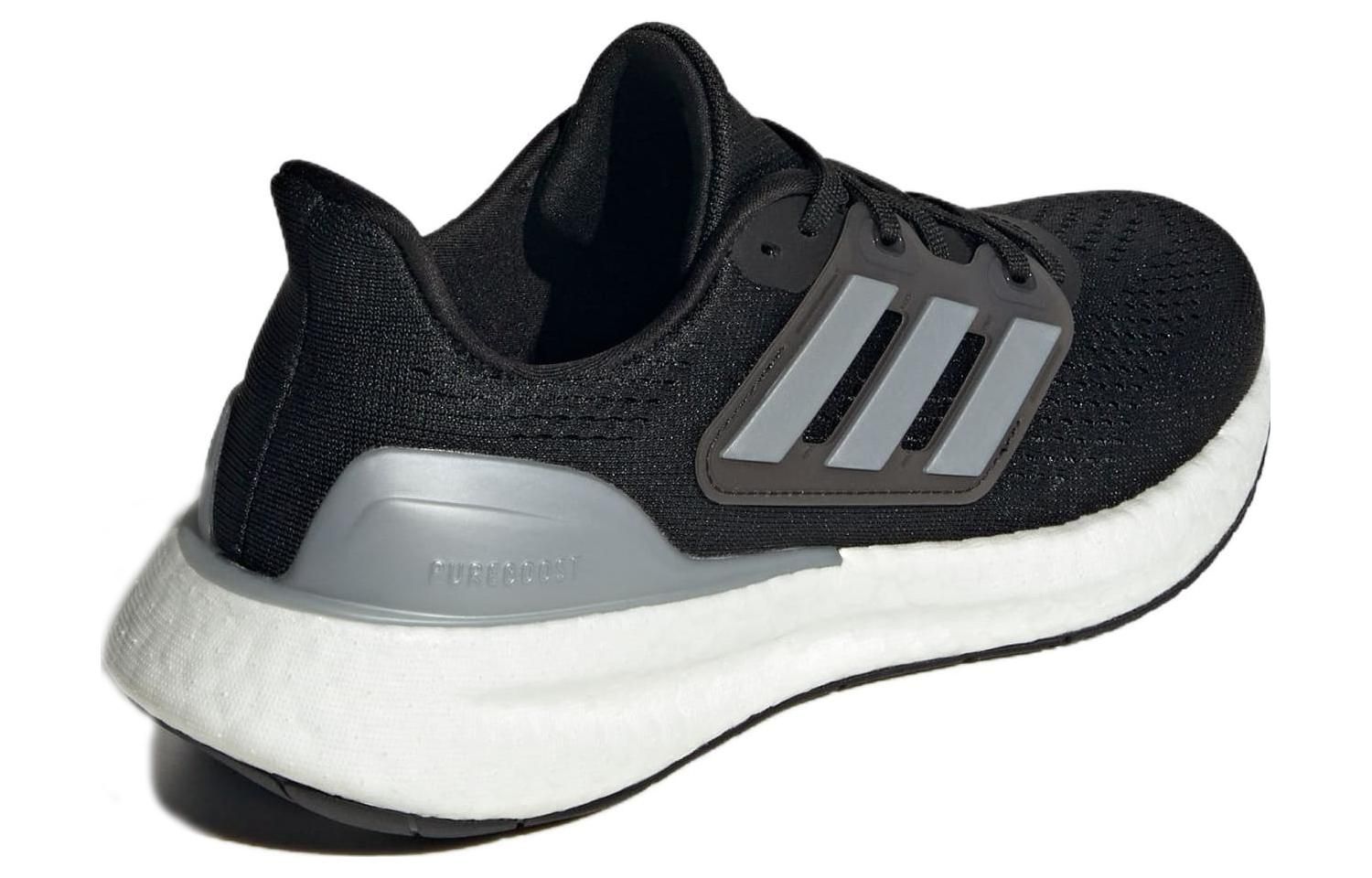 (WMNS) Adidas PureBoost 23 Wide 'Black Silver Metallic' IF8063 sold by KicksCrew product image thumbnail 4