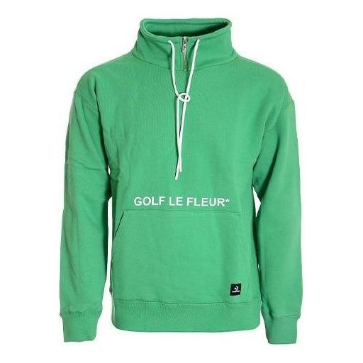 Converse x Golf Le Fleur Quarter Zip Pullover Sweatshirt 'Green' 10017488-A02 sold by KicksCrew