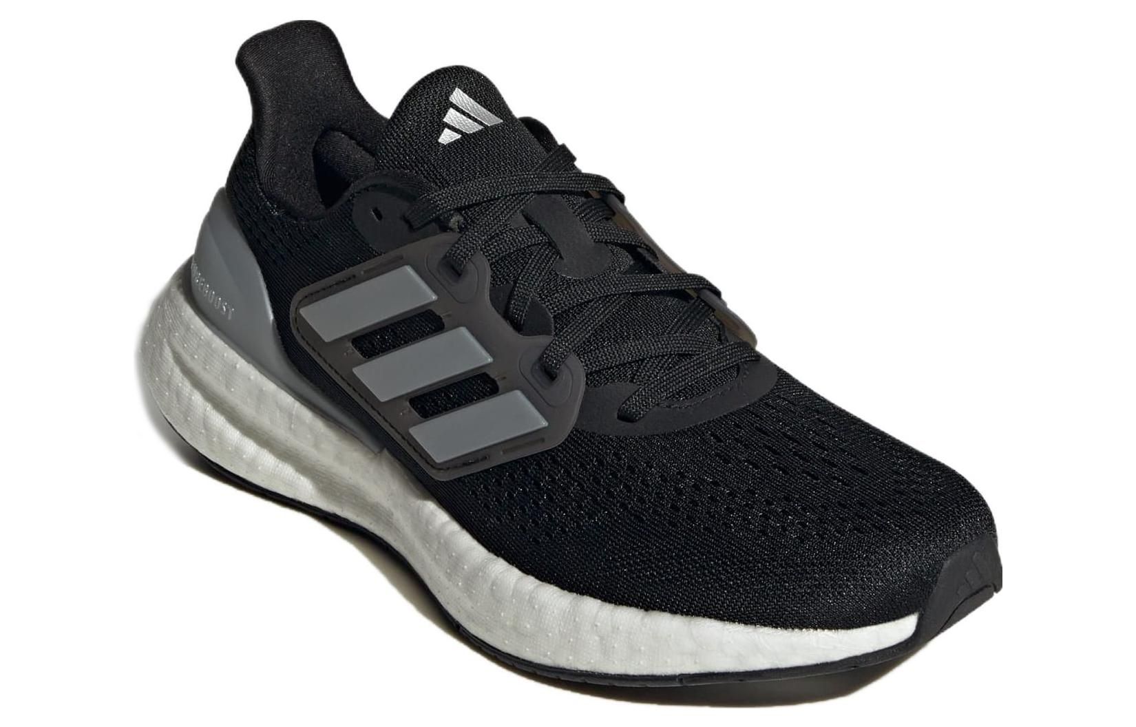 (WMNS) Adidas PureBoost 23 Wide 'Black Silver Metallic' IF8063 sold by KicksCrew product image thumbnail 3