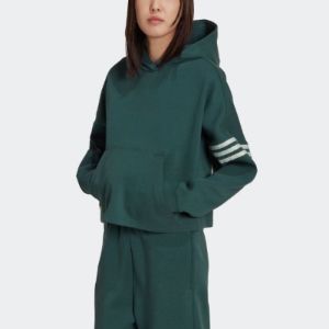 (WMNS) adidas Adicolor Neuclassics Hoodie 'Mineral Green' HS6772 sold by KicksCrew