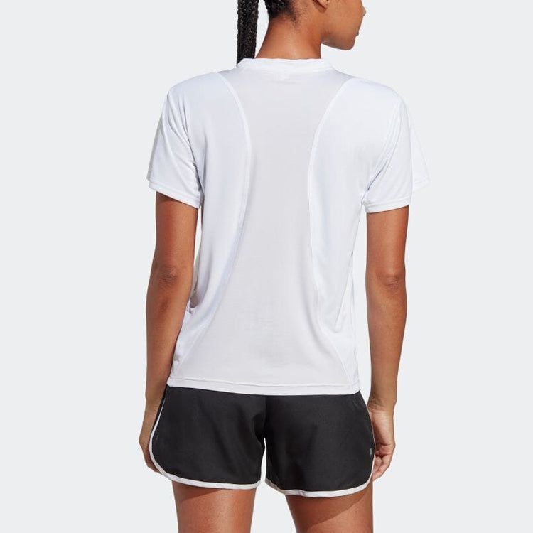 (WMNS) adidas Run It T-Shirts 'White' HZ0112 sold by KicksCrew product image thumbnail 3