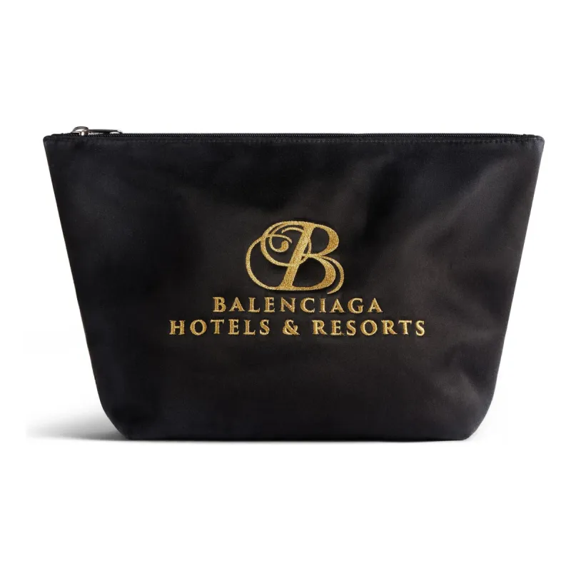 Balenciaga Hotel Resort Medium Pouch 'Black' 7878502AA3U1080 sold by KicksCrew