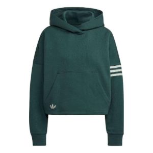 (WMNS) adidas Adicolor Neuclassics Hoodie 'Mineral Green' HS6772 sold by KicksCrew