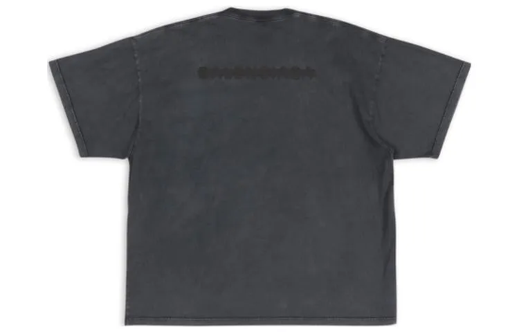 Balenciaga Strike 1917 Oversized T-shirt 'Washed Black' 694576TMVJ61055 sold by KicksCrew product image thumbnail 2