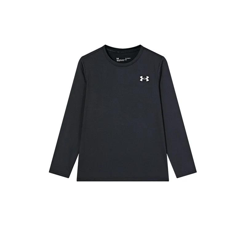 (GS) Under Armour Small Logo Sweater 'Black' 241101351 sold by KicksCrew