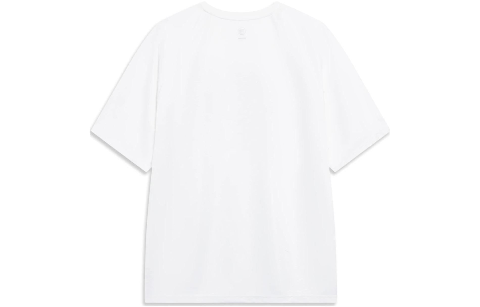 Li-Ning BadFive Logo T-shirt 'White Blue' ATST087-1 sold by KicksCrew product image thumbnail 2