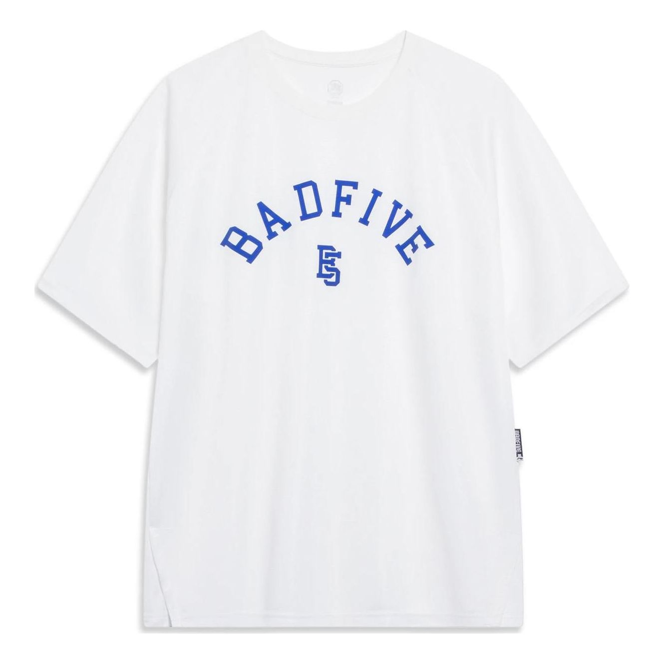 Li-Ning BadFive Logo T-shirt 'White Blue' ATST087-1 sold by KicksCrew