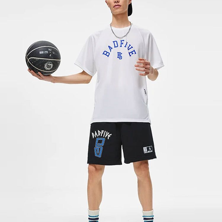 Li-Ning BadFive Logo T-shirt 'White Blue' ATST087-1 sold by KicksCrew product image thumbnail 3