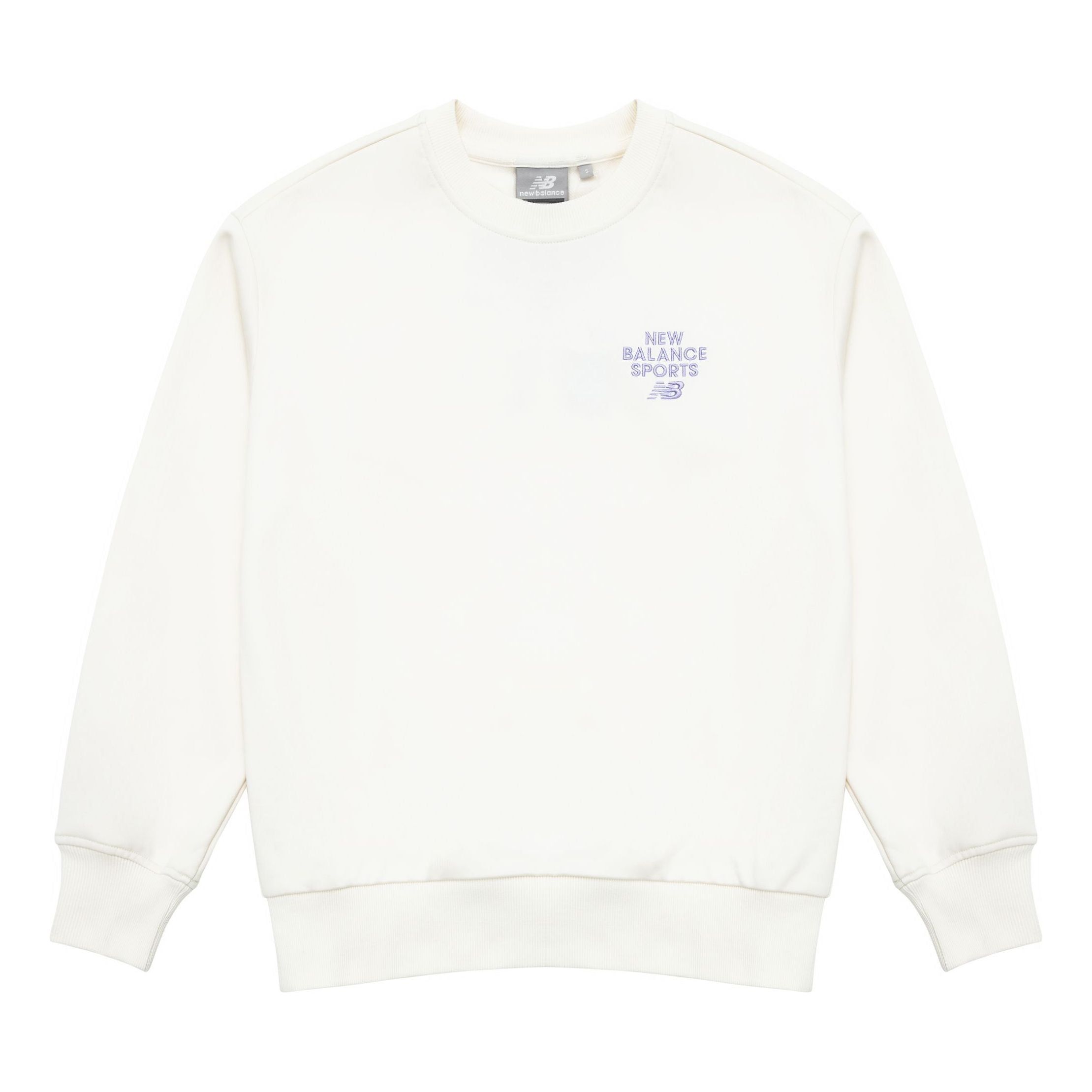 New Balance Logo Print Pullover 'White Purple' 5CD12152-IV sold by KicksCrew