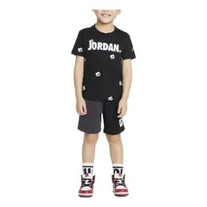 (GS) Air Jordan Jumpman Toddler T-Shirt and Shorts Set 'Black' 75A601-023 sold by KicksCrew
