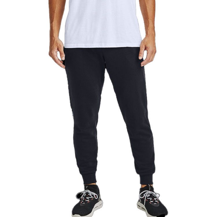 Under Armour Rival Wordmark Jogger Fleece Pants 'Black' 1360704-001 sold by KicksCrew product image thumbnail 4