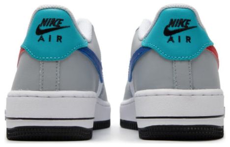 (GS) Nike Air Force 1 Low 'Grey Red Blue' HF0743-161 sold by KicksCrew